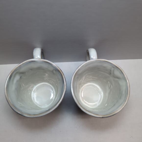 Set of 2 Cracker Barrel Mugs 3D Seahorse Seashell Starfish Lobster Beach Ocean - Picture 5 of 7